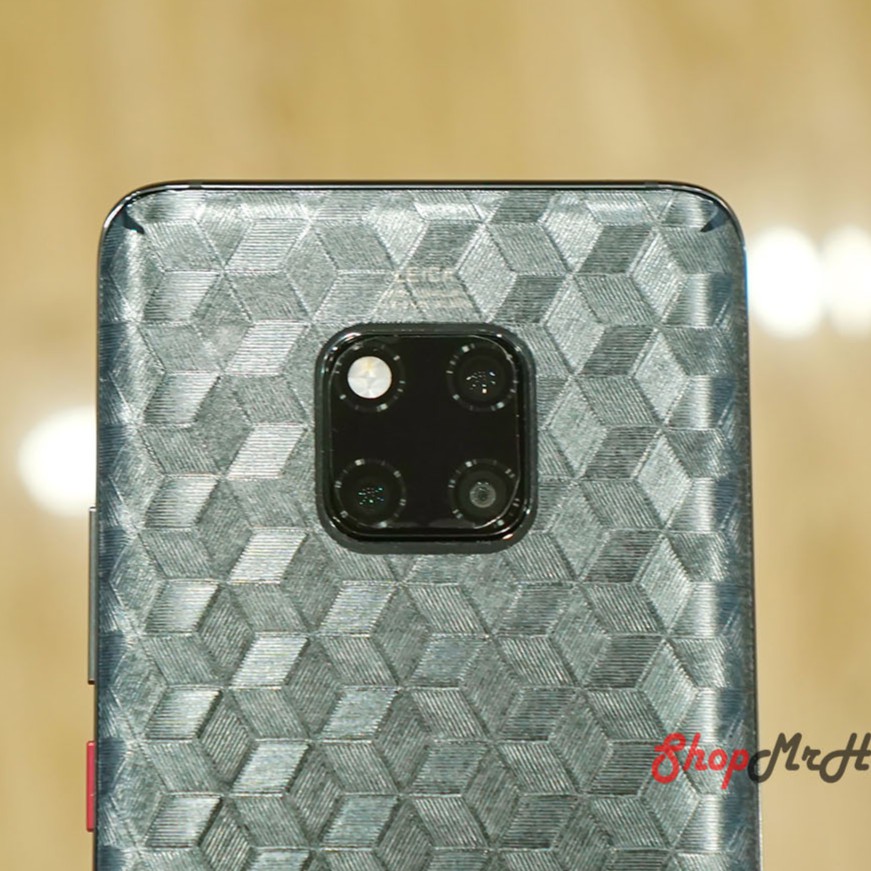 Skin Dán Mặt Lưng Vân 3D Huawei Mate 20 - Mate 20X - Mate 20 Pro - Carbon, Hình Hộp, Nhám, Vân Da