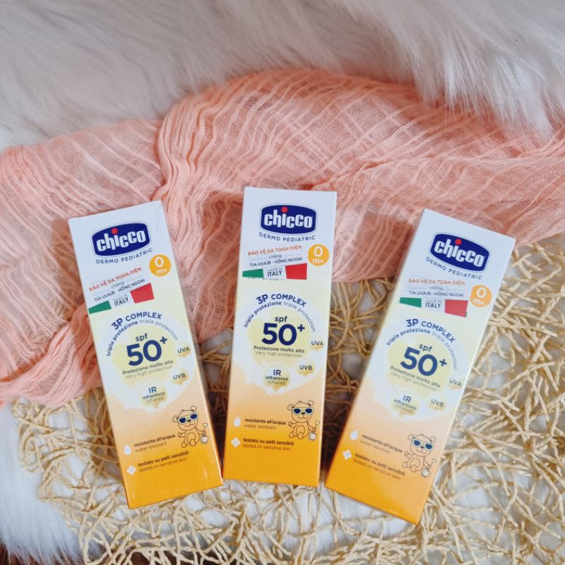 Kem chống nắng cho bé Chicco 0M+ SPF50 75ml
