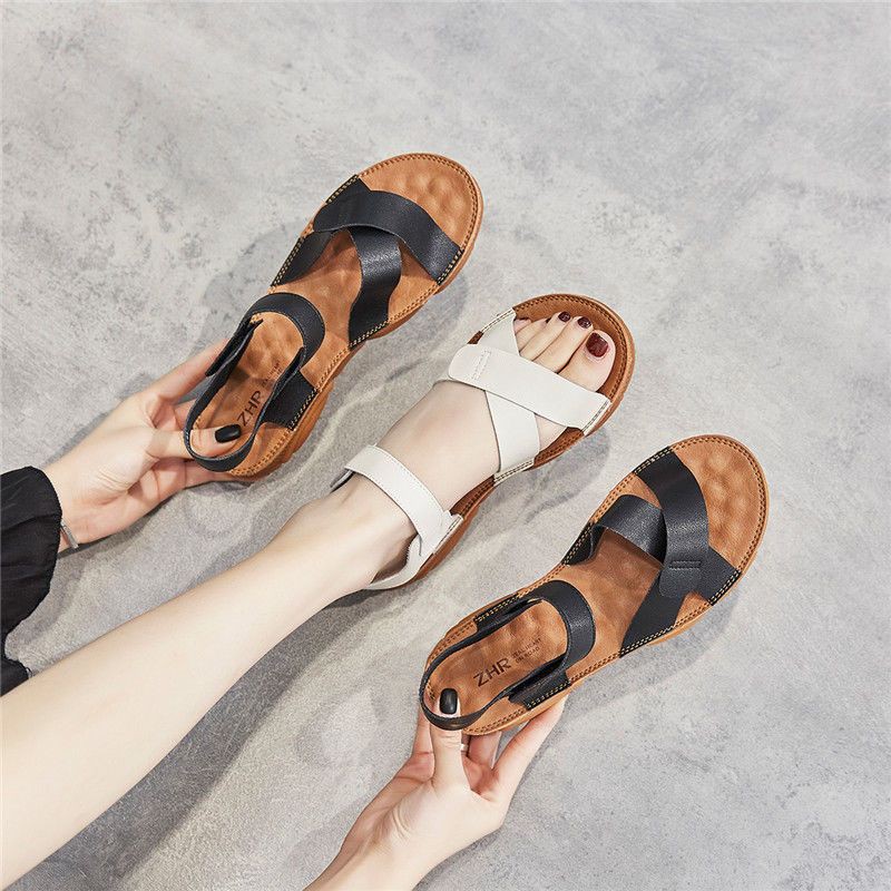 Dép xăng đan Sandal nữ DA THẬT cao cấp mẫu mới nhất