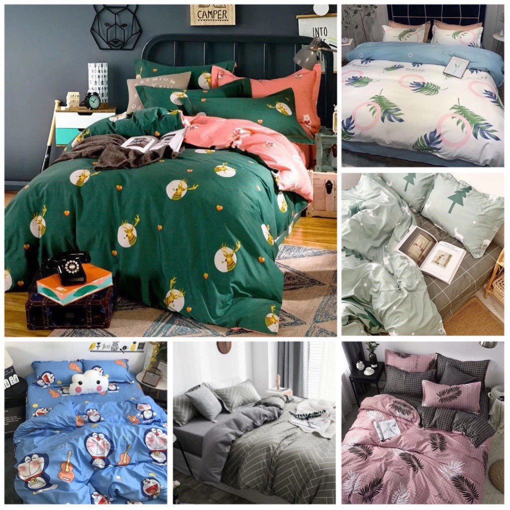 THANH LÝ Bộ Chăn Ga Gối Poly Cottong Mẫu 2m2/m8/m6