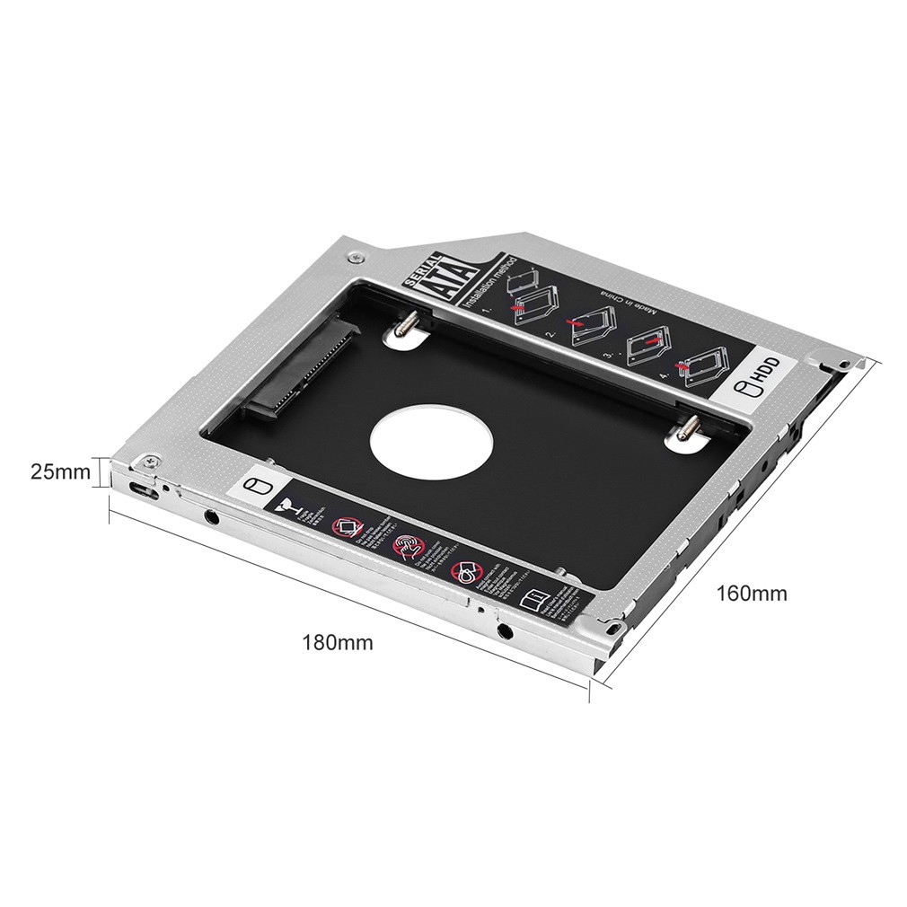 Thiết bị lắp ổ cứng 2nd 9.5mm SATA HDD SSD Hard Drive Cadd | BigBuy360 - bigbuy360.vn