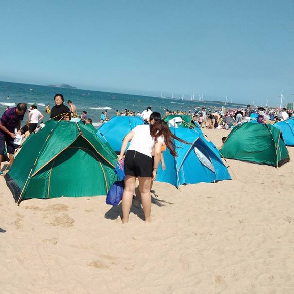 Lều phượt cắm trại du lịch vải dù 2 lớp nhiều màu, picnic gia đình , chống muỗi , chống nước cho 4-5 người sport