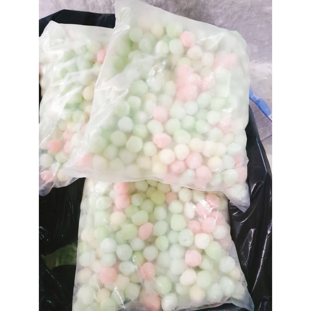 Trân châu nhân dừa ngũ sắc nhà làm dùng cho nấu chè gói 1kg (chỉ giao hỏa tốc)