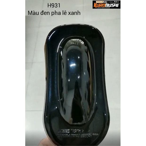 Sơn Xịt Samurai Màu Đen Pha Lê Xanh H931