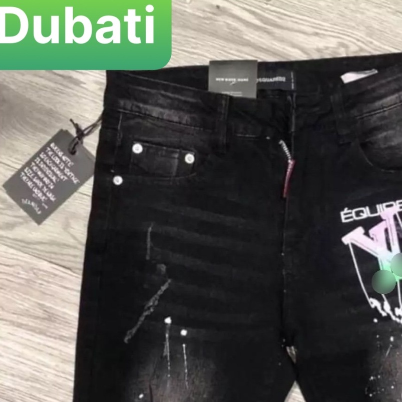 QUẦN SỌT SHORT LỬNG JEAN NAM CHẤT BÒ ĐEN THÊU X...L- DB-3075- DUBATI FASHION