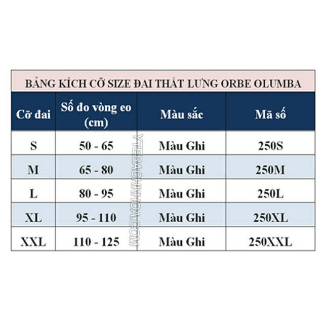 Đai Lưng Cột Sống Olumba Orbe Thoát Vị, Thoái hóa, Đau Lưng