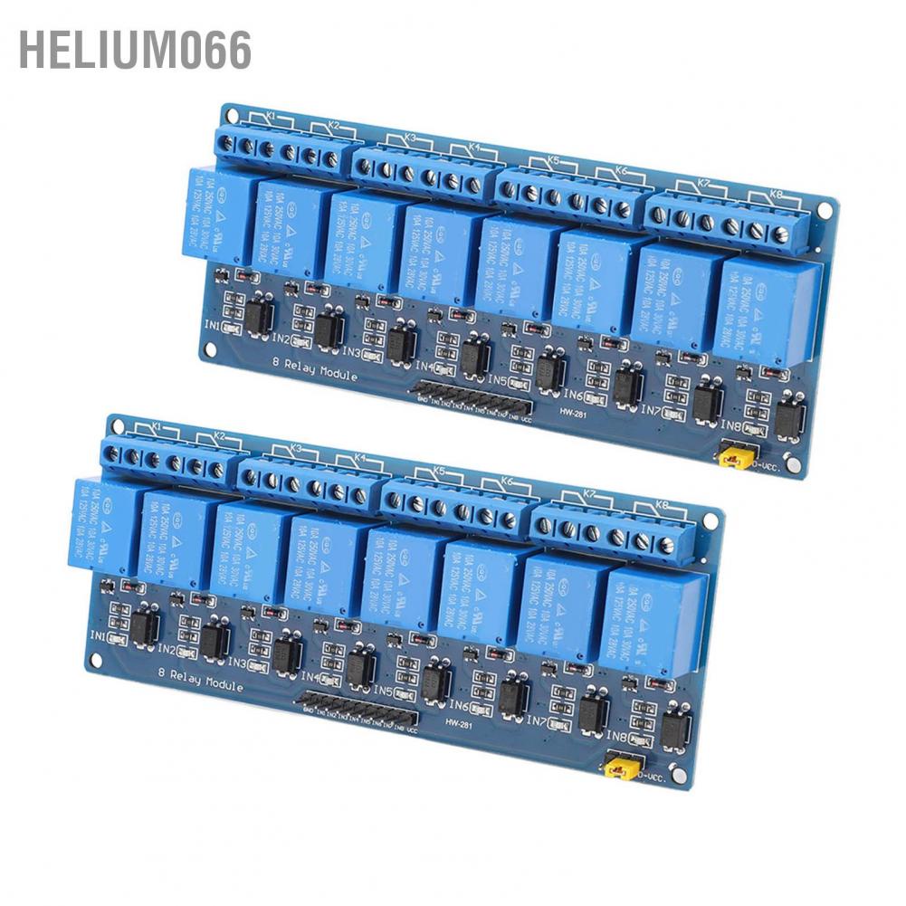 Helium066 Mô-đun chuyển tiếp 2 cái 8 kênh Bộ cách ly bảng mạch Optocoupler PLC Phụ kiện cho PIC AVR 51