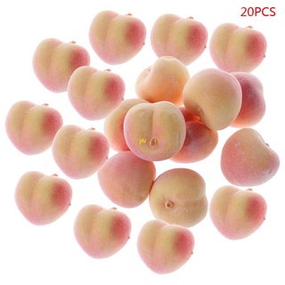 Bộ 20 quả đào nhân tạo trông giống như thật dành cho trưng bày trang trí tiệc tùng nhà cửa