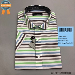 (OWEN GIẢM GIÁ ) - Áo sơ mi ngắn tay Owen chính hãng - AR68050N