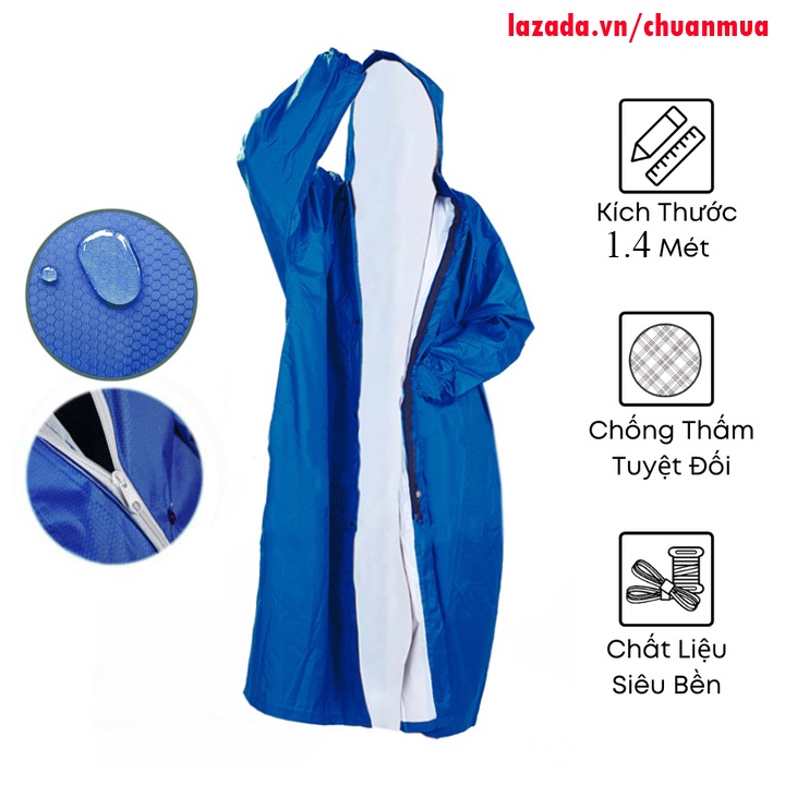 áo mưa người lớn nam nữ, ao mua raincoat măng tô bít kín đi xe máy vải da cá không thấm nước cao cấp giá sỉ...