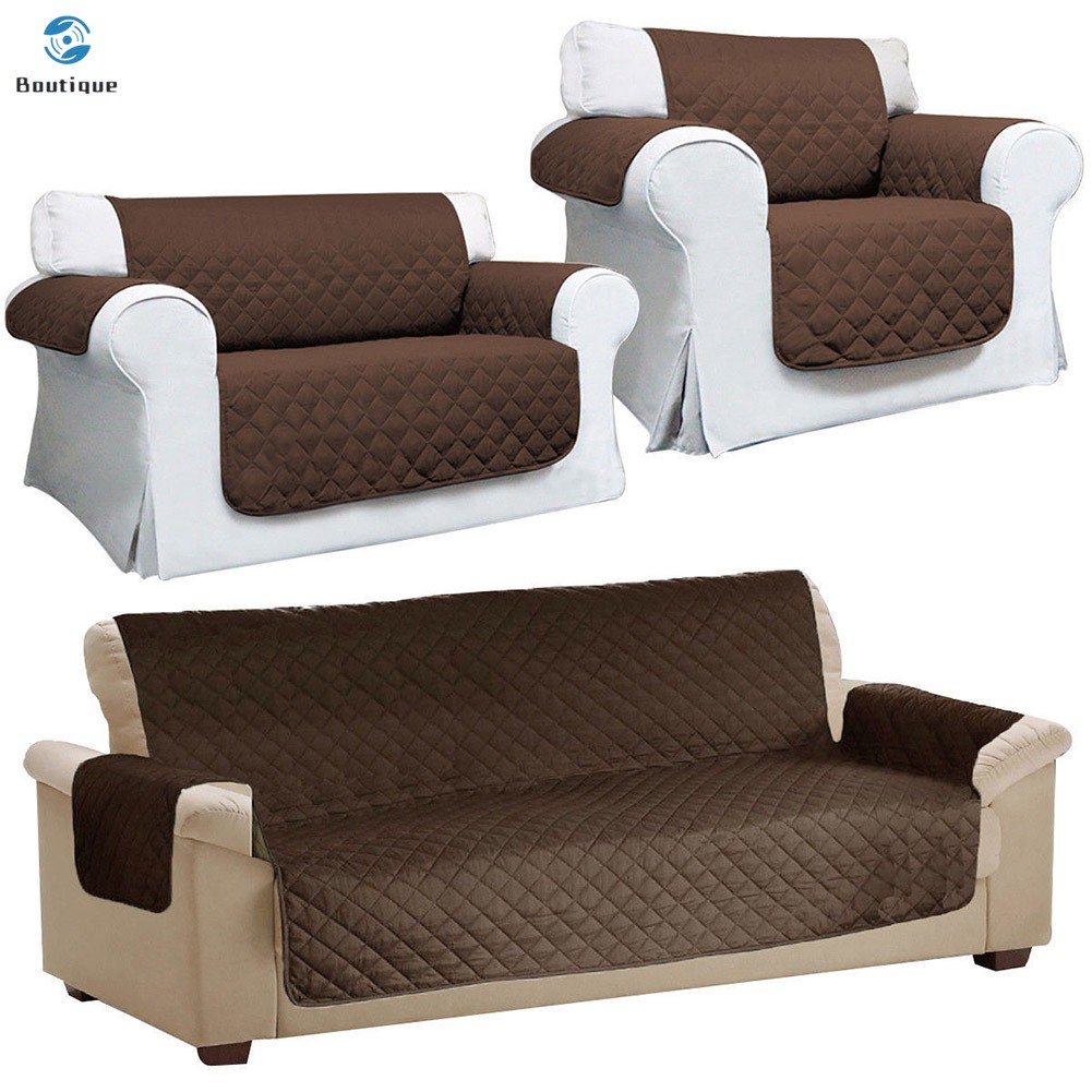 ✿♥▷ Quilted Sofa Arm Chair Settee Pet Protector Slip Cover Furniture Cushion Throws