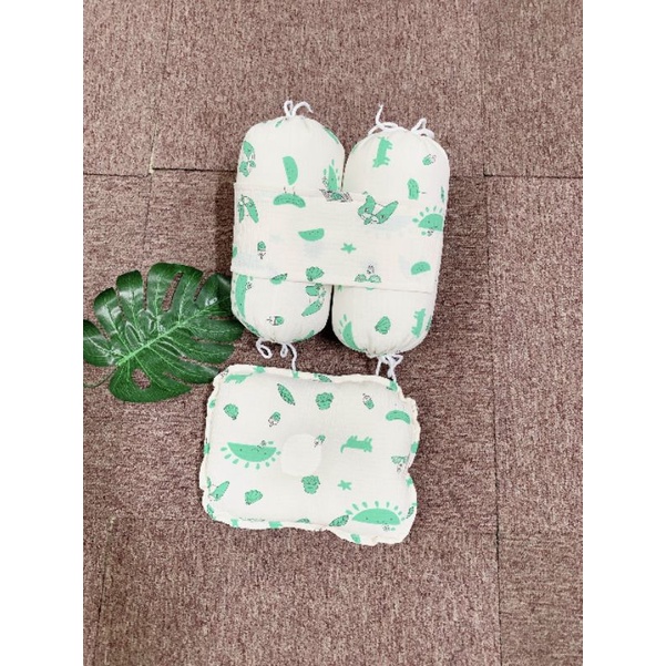 Gối chặn muslin tặng kèm gối ngủ