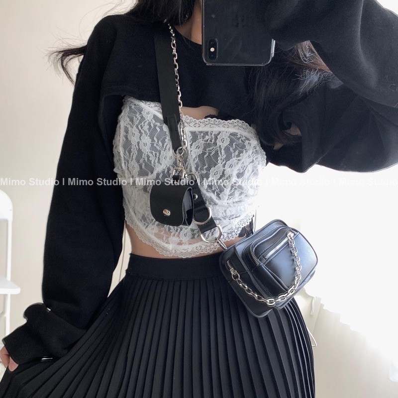 Túi chéo mini kèm chain