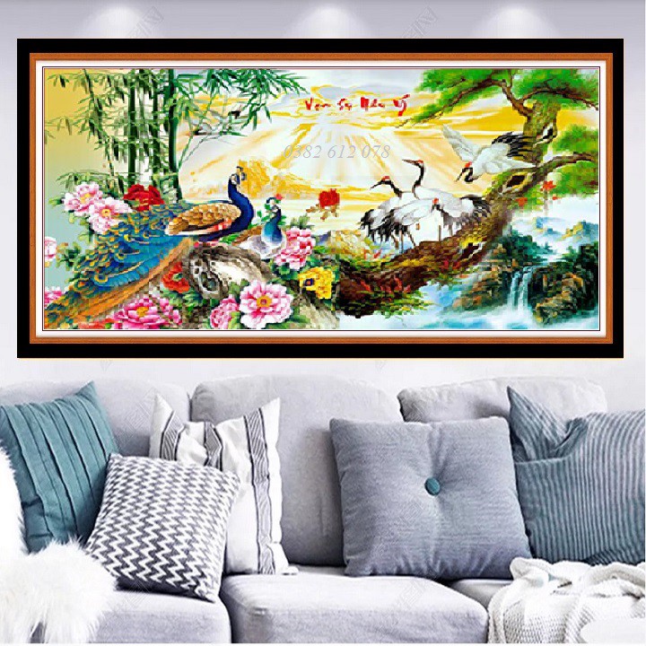 Tranh đính đá Vạn Sự Như Ý VS455 - Kích thước 100×60 cm