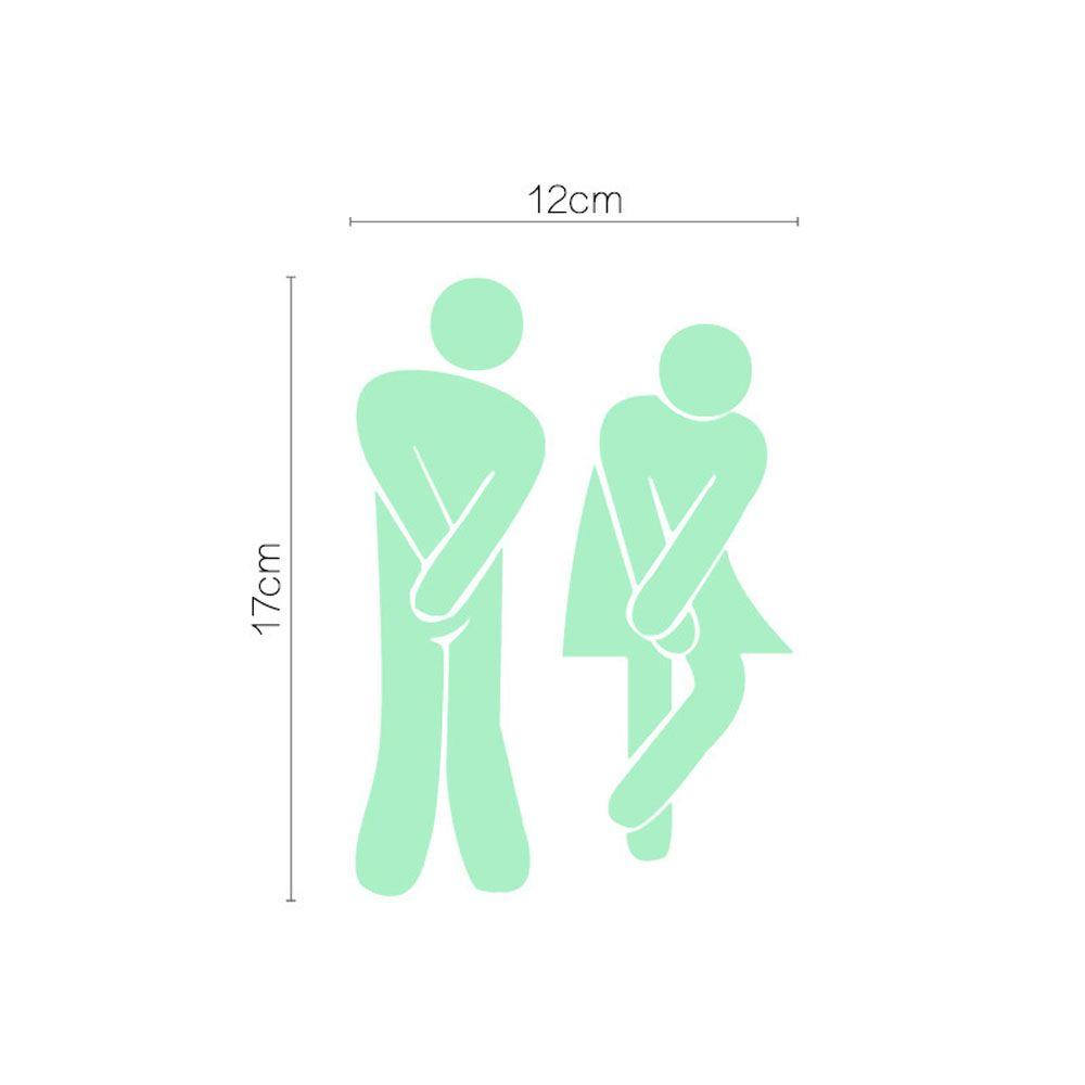 Nhãn Dán Toilet Màu Dạ Quang Trang Trí Nội Thất DIY