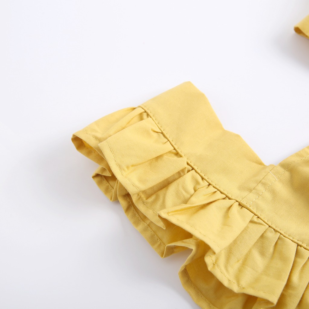 Bộ Áo Liền Quần Sanlutoz Bằng Chất Liệu Cotton Phong Cách Thời Trang Mùa Hè In Họa Tiết Quả Dứa Dành Cho Bé Gái