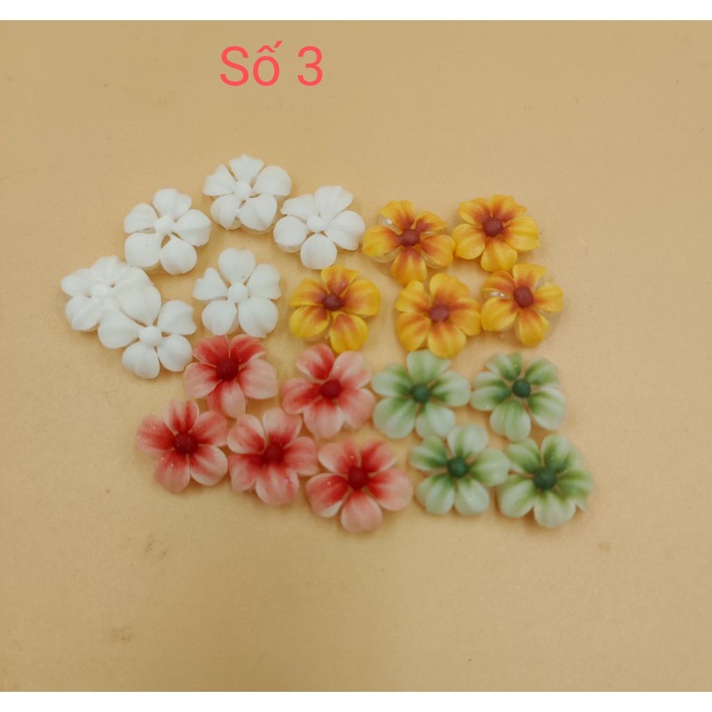 [ HÀNG CÓ SẴN ] Hoa bột 3D trang trí móng
