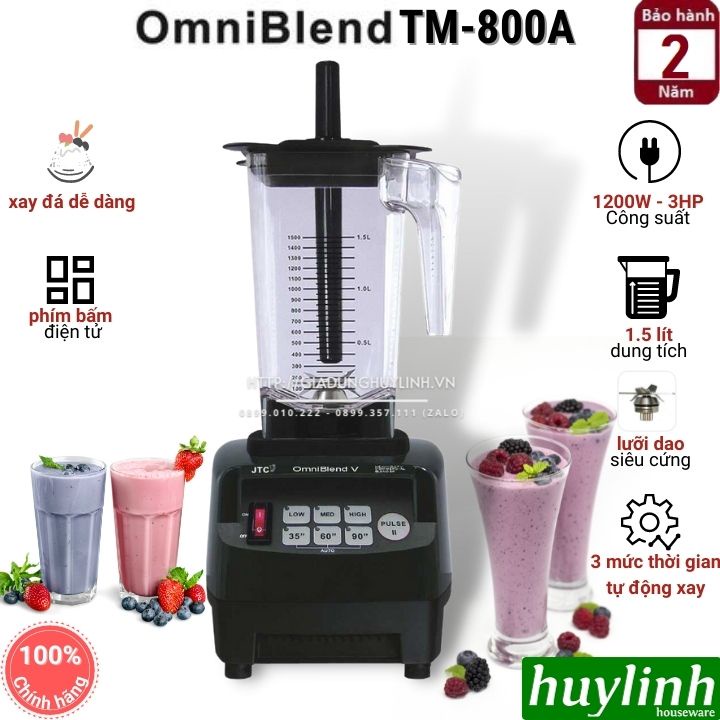 [Mã ELHAMS5 giảm 6% đơn 300K] Máy xay sinh tố công nghiệp OmniBlend V-TM800A