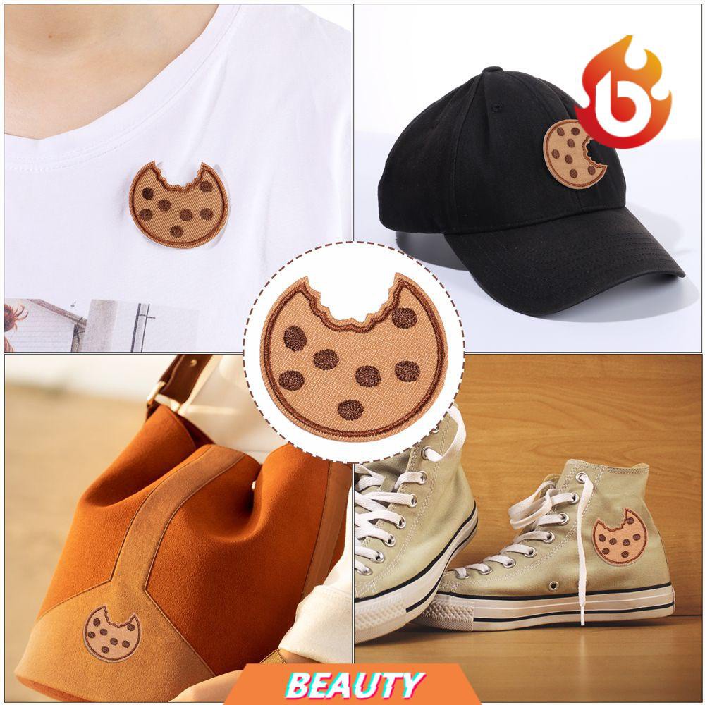 BEAUTY 20pcs Shoes Cute Cookie Dress Iron on Embroidered Patch DIY Accessory Clothing Sewing Applique Curtain Hat Sew on