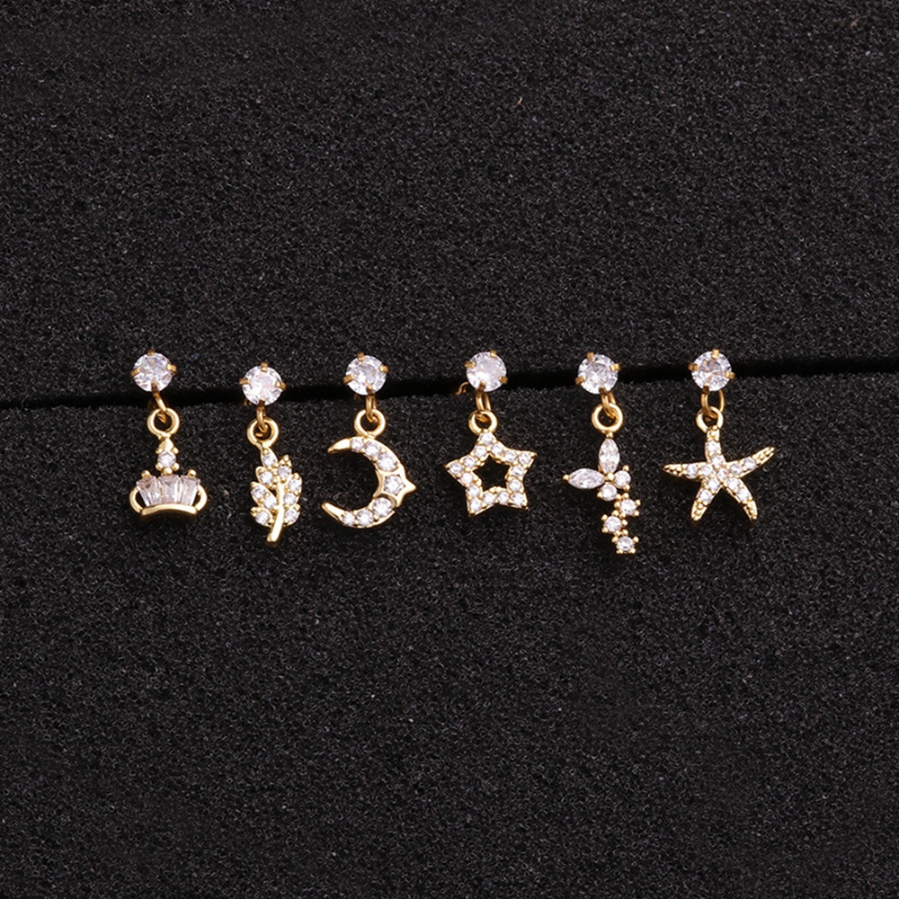 Okdeals 12 Phong Cách|Khuyên Xỏ Sụn Tai Thời Trang Quyến Rũ