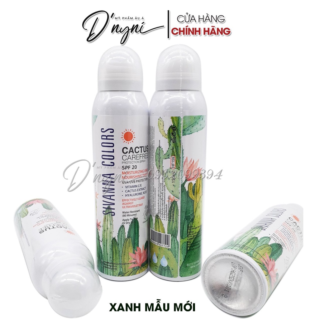 XỊT CHỐNG NẮNG SIVANNA THÁI MAKE UP BODY 150ML