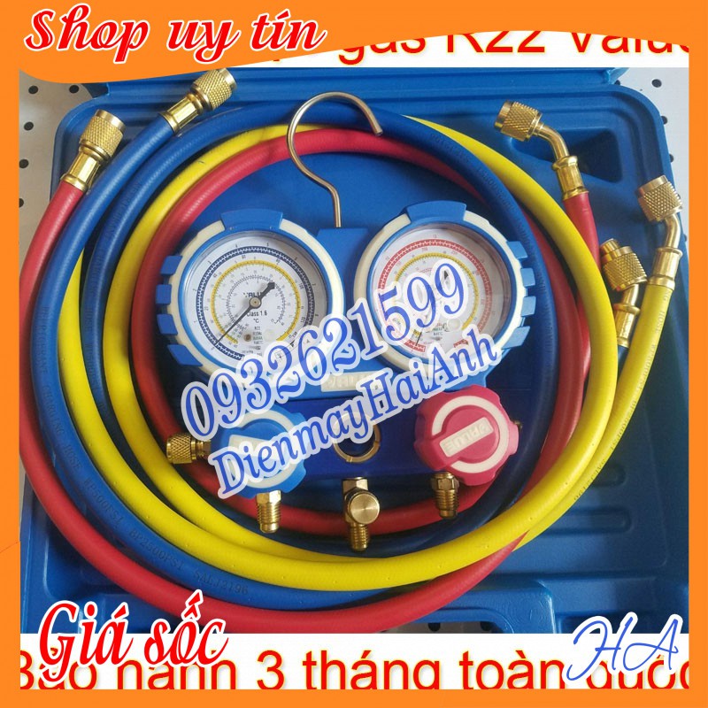 Đồng hồ bơm gas máy lạnh R22 Value chính hãng chất lượng cao, đo chính xác, độ bền cao. BH 3 tháng toàn quốc