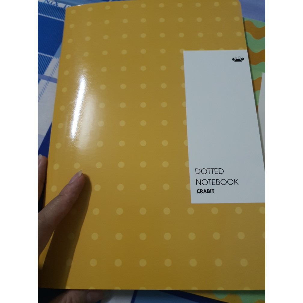 Vở Crabit Dotted Notebook - Vở kẻ chấm bi (Giấy ruột Dot) - Vàng Chấm Bi