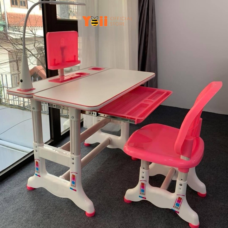 Bộ bàn ghế học sinh trẻ em thông minh chống gù chống cận kích thước lớn B05 52 x 80cm - Tặng kèm đèn LED 3 chế độ | BigBuy360 - bigbuy360.vn