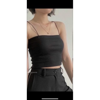 ÁO CROPTOP 2 DÂY ULZZANG LÊN FORM BAO CHUẨN