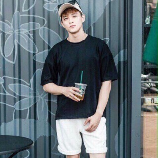 Áo tay lỡ form rộng nam nữ