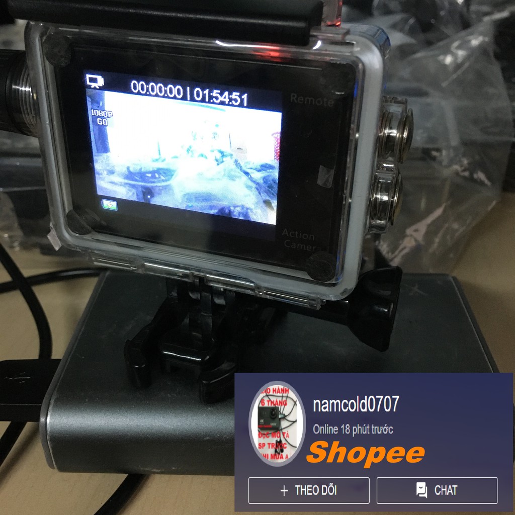 Vỏ chống nước sạc được cho camera hành trình eken h9r | BigBuy360 - bigbuy360.vn
