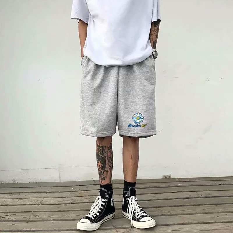 Quần short thể thao in hình hoa cho nam (M-8XL)