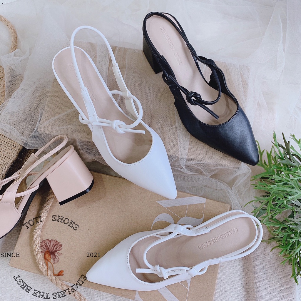 SANDAL NỮ TOTIIE SHOES - GIÀY CAO GÓT MŨI NHỌN - SỤC NỮ THỜI TRANG 5P - GIÀY SỤC BỆT 5 PHÂN G2012230