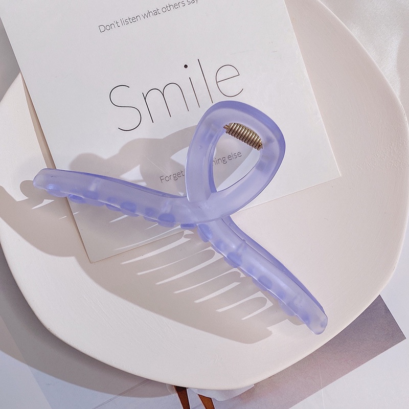 Phù Hợp Kẹp Tóc Càng Cua Bằng Acrylic Nhám Loại Lớn Phong Cách Hàn Quốc