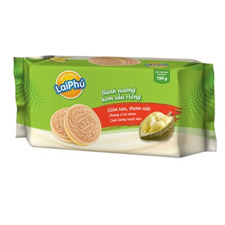  Bánh  French Cookies Lai Phú Vị Sầu Riêng Gói 120g 