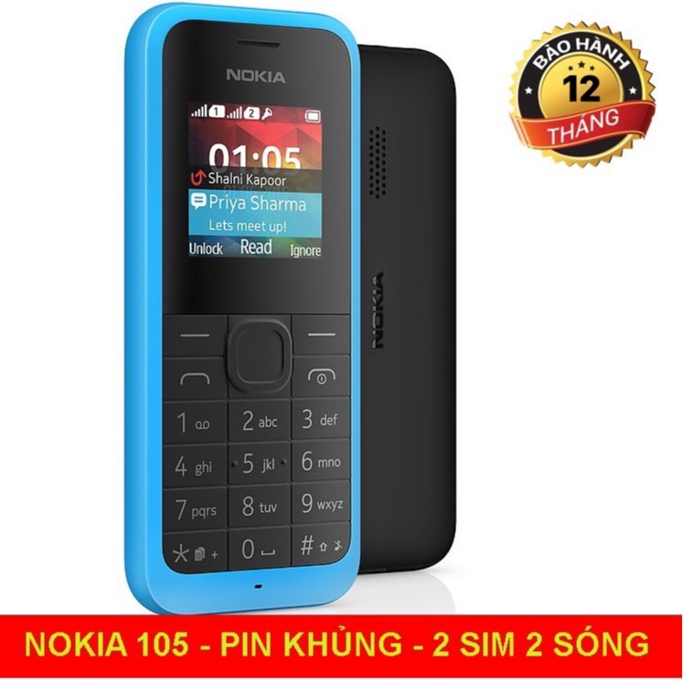 điện thoại nokia 105 2 sim chính hãng