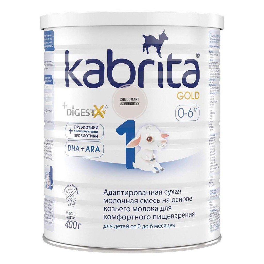 Sữa Kabrita Nga 800g số 1-2-3