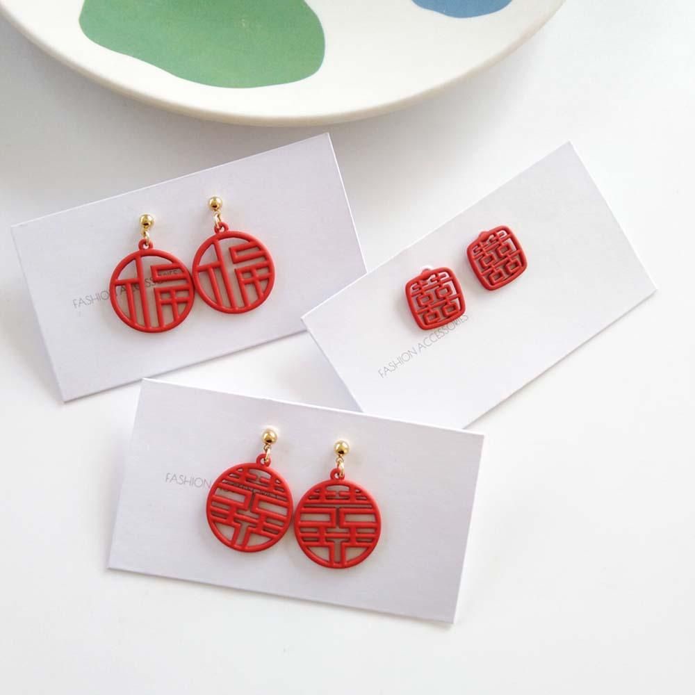 Bông tai dáng dài phong cách Trung Hoa lãng mạn dễ thương thời trang cho nữ