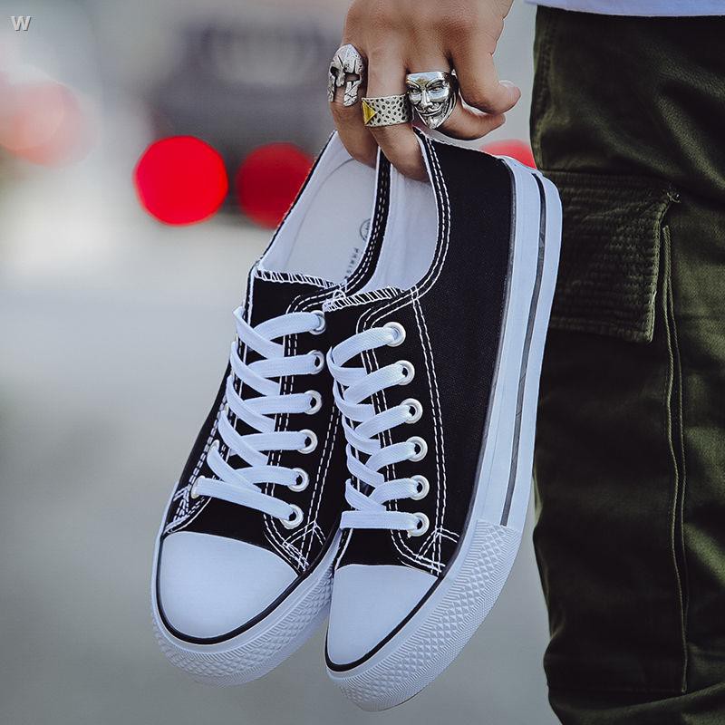 Giày thể thao Canvas cổ thấp phong cách Retro cho nam sinh | BigBuy360 - bigbuy360.vn