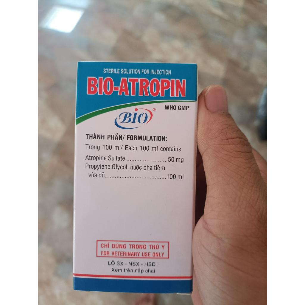 Bio Atropin 100ml thắt ruột, tiêu chảy nặng trên chó, mèo, bò, ngựa, dê, heo