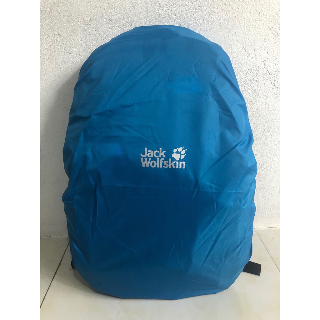 áo mưa balo, túi trùm ba lô đi mưa đa năng Jack Wolfskin, chất liệu vải dù chống nước, chống bụi, bảo vệ balô