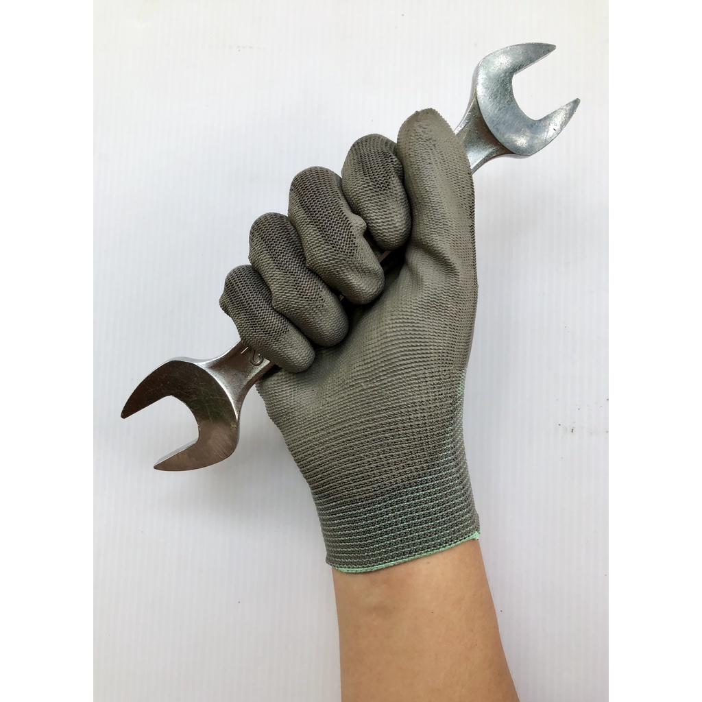 Găng tay bảo hộ lao động phủ bàn PU. Găng tay cao su. Bao tay cao su giá tốt HCM