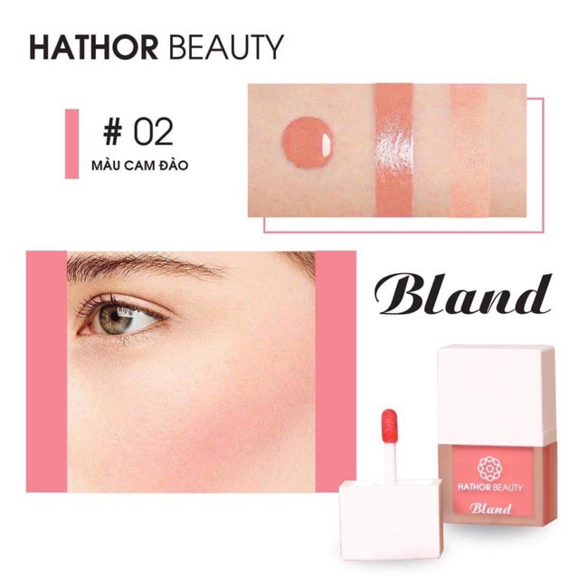 Bland - Má hồng dạng kem 2 tone màu: hồng đào và cam đào | Hathor Beauty (Kim Thiên Hoa)