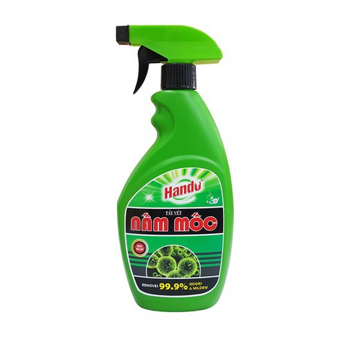 Nước tẩy nấm mốc Hando dùng cho quần áo và đồ dùng nhà cửa đa năng đầu 500ml