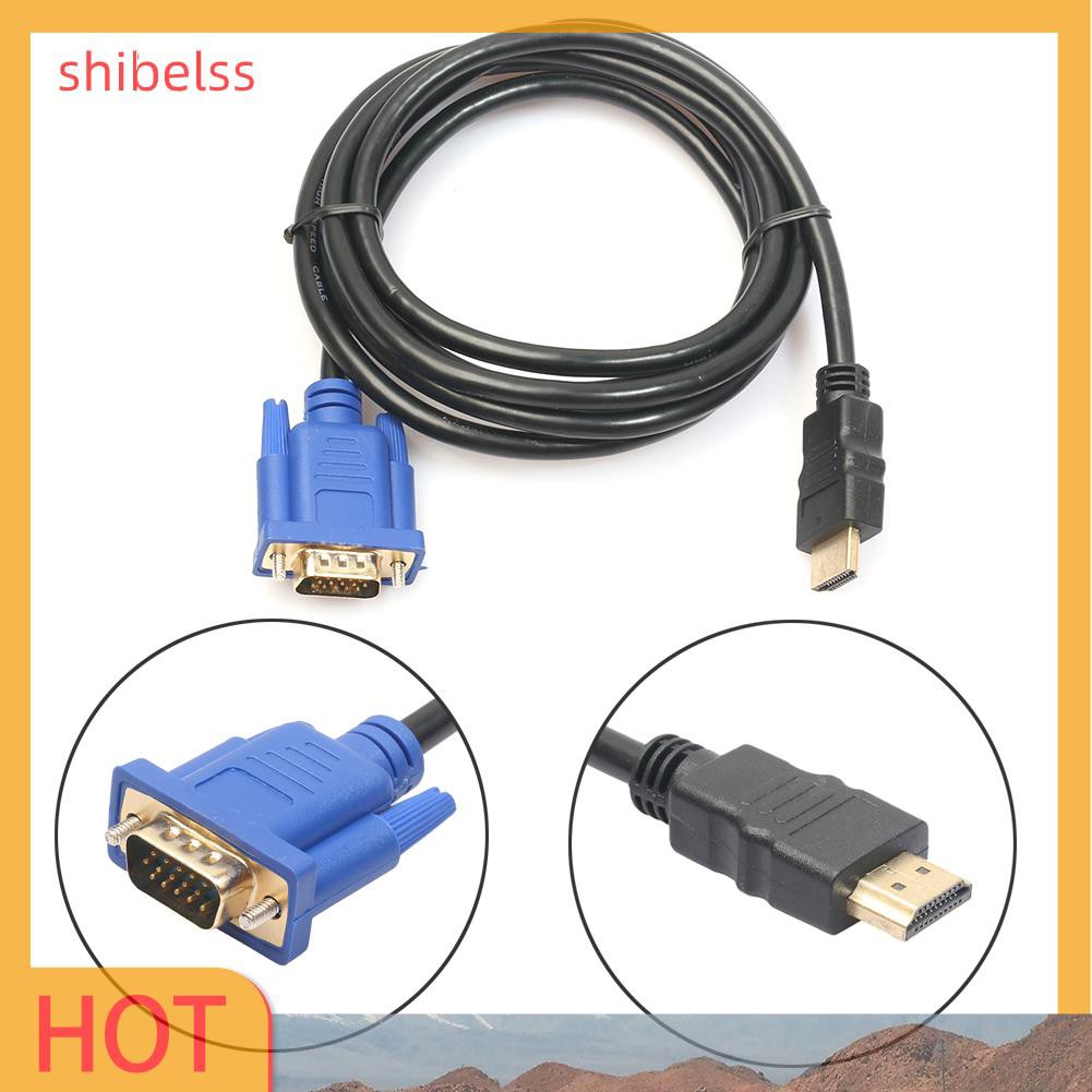 Cáp Chuyển Đổi Hdmi Sang Vga Hd 15pin 1080p 6ft Chuyên Dụng