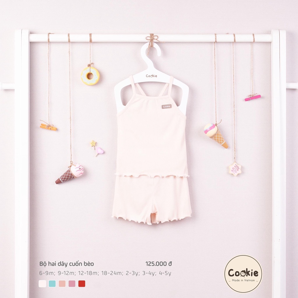 Bộ quần áo bèo hai dây Cookie (6 tháng- 5 tuổi)