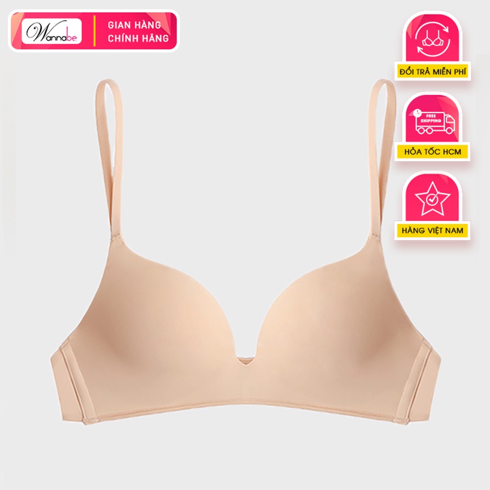 Áo ngực không gọng cao cấp Wannabe AN39A mút mỏng thoáng khí thoải mái
