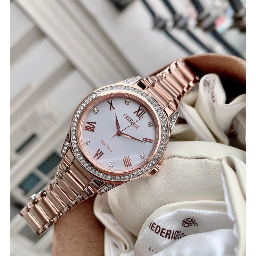 Đồng hồ nữ Citizen EM0233-51A - máy Quartz Pin Eco drive