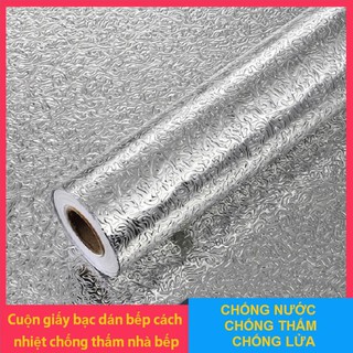 GIẤY BẠC DÁN TƯỜNG NHÀ BẾP CHỐNG THẤM DẦU MỠ , ĐƯỢC LÀM TỪ NHÔM