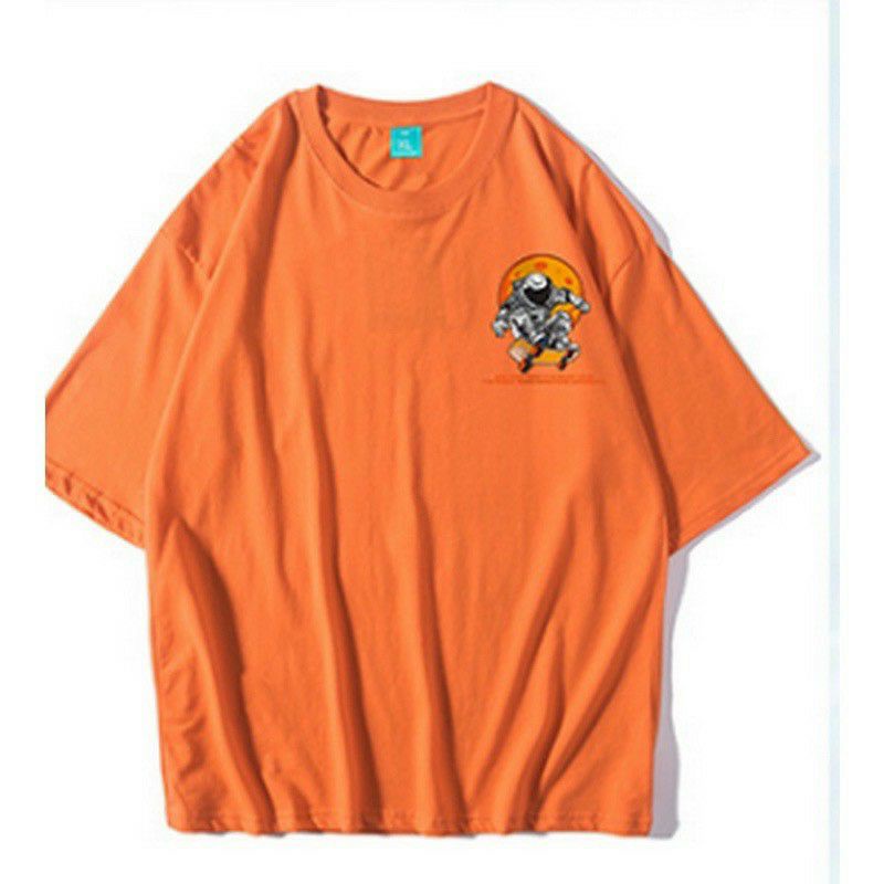 áo thun form rộng unisex nam nữ cổ tròn